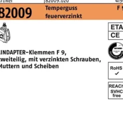 Klemme R 82009 GTW 40 F 9 M10/19 - 42 Temperguss feuerverz. 1St. LINDAPTER