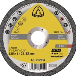 KLINGSPOR Trennscheibe A 60 Extra Ø 125 x 1 mm gerade - 262937