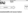 Knebelkerbstift ISO 8742 kurzen Kerben 8x 40 Stahl 100 Stück