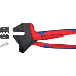 Knipex Crimp-Systemzange MC4 brüniert, mit Mehrkomponenten-Hüllen 200 mm - 974366