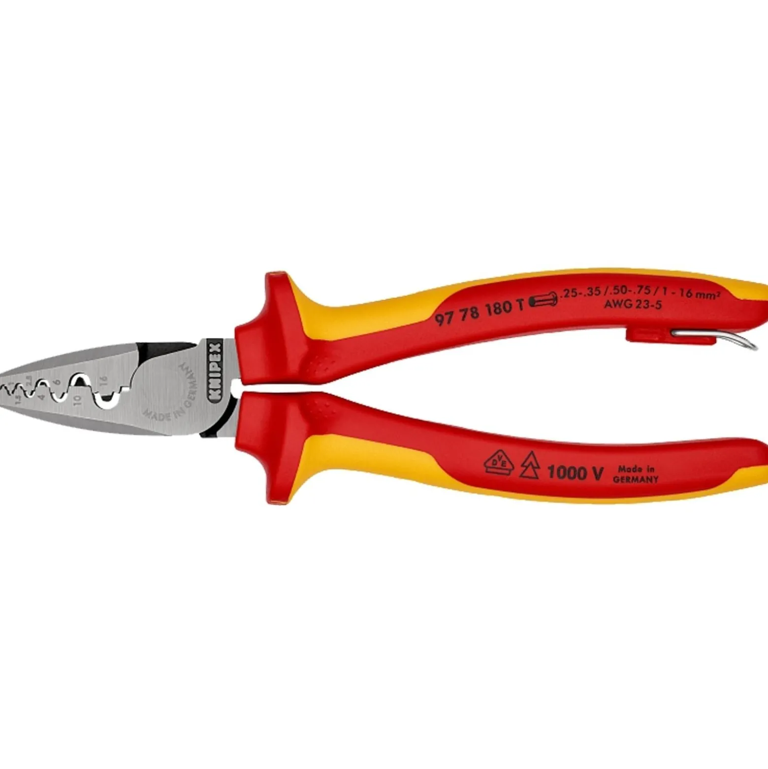 Knipex Crimpzange für Aderendhülsen mit Befestigungsöse - 9778180T