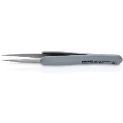 Knipex Gummi-Pinzette ESD Edelstahl 130 mm - 922114ESD