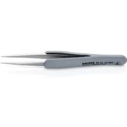 Knipex Gummi-Pinzette ESD Edelstahl 123 mm - 922110ESD