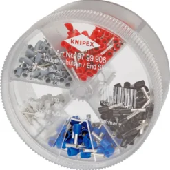 Knipex Sortimentsbox mit isolierten Aderendhülsen 0,50 / 0,75 / 1,00 / 1,50 / 2,50 mm² - 9799906
