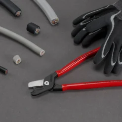 Knipex StepCut® XL Kabelscheren mit Stufenschnitt mit Kunststoff überzogen brüniert - 9511225