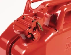 Kraftstoffkanister 20l Feuerrot RAL 3000 Stahlbl.0,9mm L345xB165xH470mm VALPRO