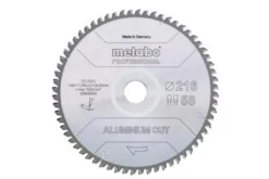 Kreissägeblatt aluminium cut professional D216x2,2/1,8xB30mm Z.58 FZ/TZ 5Gr. neg