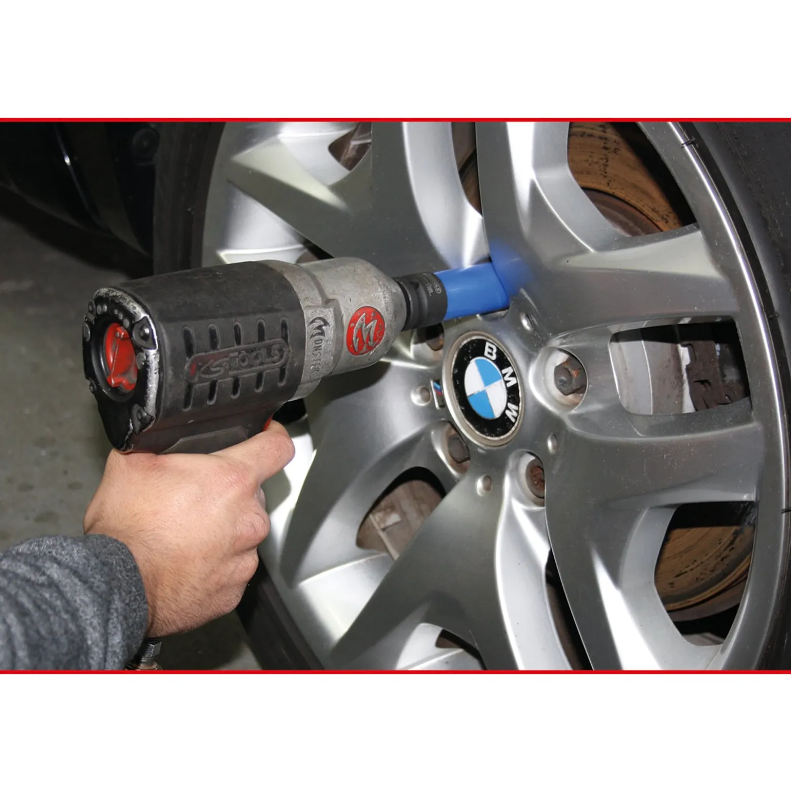 KS TOOLS 1/2" Alu-Felgen Kraft-Stecknuss robust lang 17 mm - 515.1073