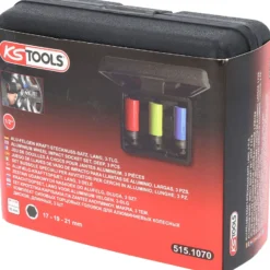 KS TOOLS 1/2" Alu-Felgen Kraft-Stecknuss-Satz robust 3tlg. - 515.1070