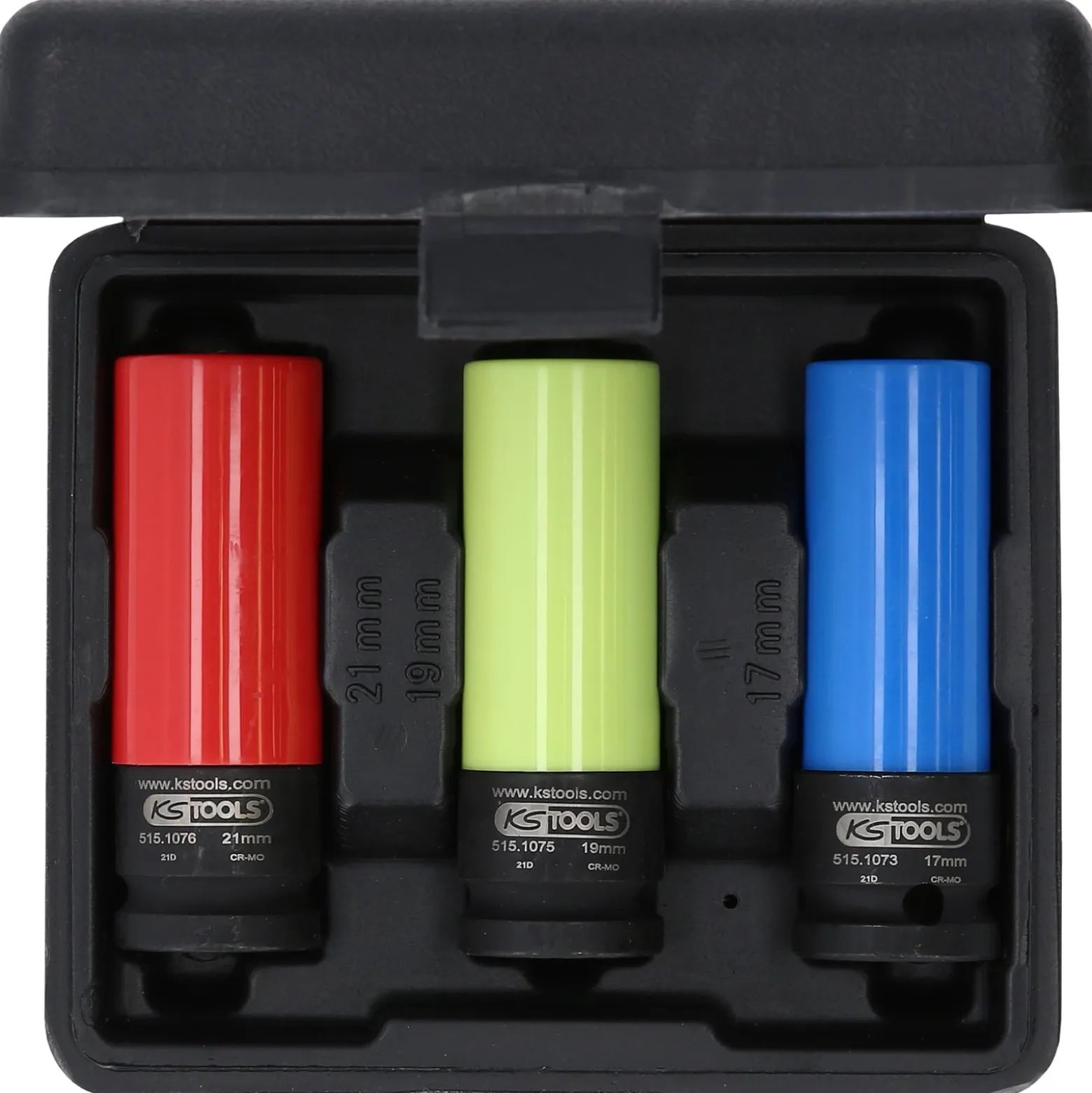 KS TOOLS 1/2" Alu-Felgen Kraft-Stecknuss-Satz robust 3tlg. - 515.1070