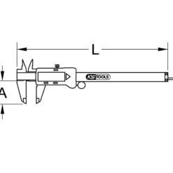 KS TOOLS Digital-Messschieber 0 - 150 mm - 300.0532