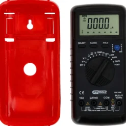 KS TOOLS Digital Multimeter inkl. Prüfspitzen und Krokodilklemmen - 150.1480