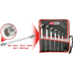 KS TOOLS Doppel-Gelenkschlüssel-Satz 6tlg. - 517.0310