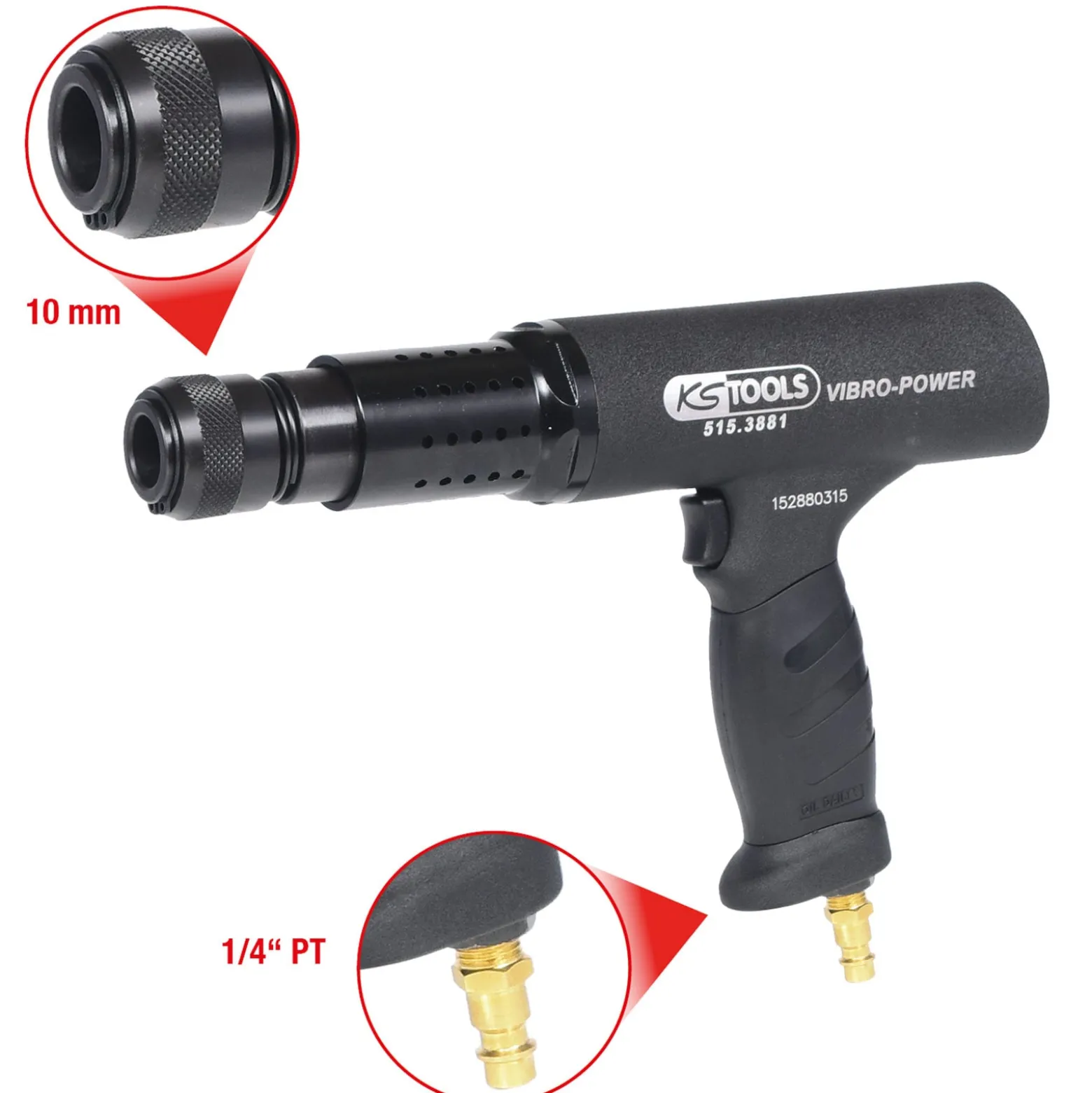 KS TOOLS Druckluft-Meißelhammer - 515.3881