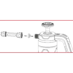 KS TOOLS Druck-Pump-Schaum-Sprüher (Schäumer), 1,5 l - 150.8271