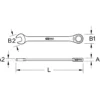 KS TOOLS DUO GEARplus Ringmaulschlüssel Maul-Ratschenfunktion 24 mm - 503.5224