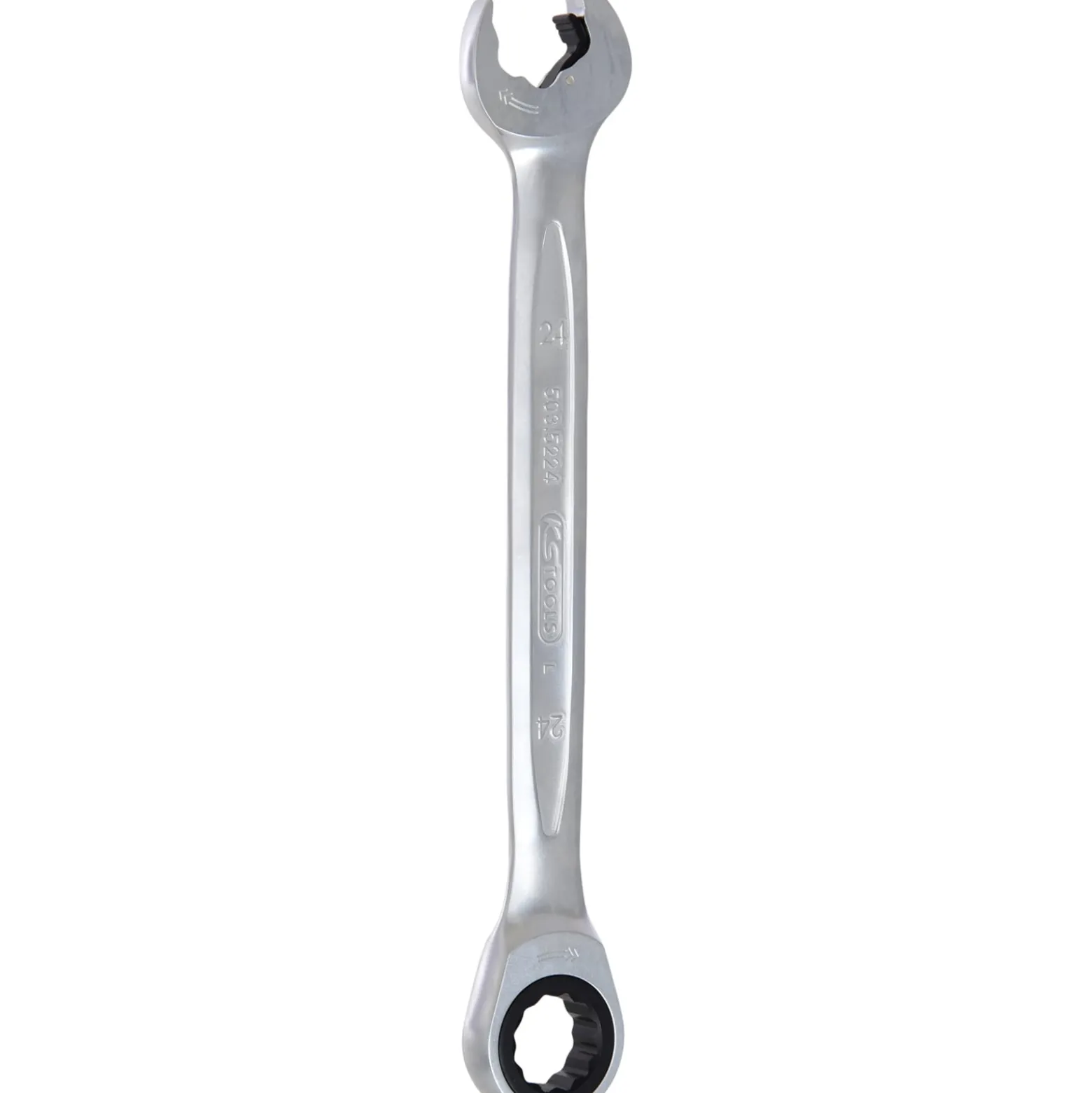 KS TOOLS DUO GEARplus Ringmaulschlüssel Maul-Ratschenfunktion 24 mm - 503.5224