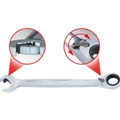 KS TOOLS DUO GEARplus Ringmaulschlüssel Maul-Ratschenfunktion 8 mm umschaltbar - 503.5908