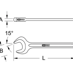 KS TOOLS Einmaul-Kraftschlüssel 50 mm - 517.0550