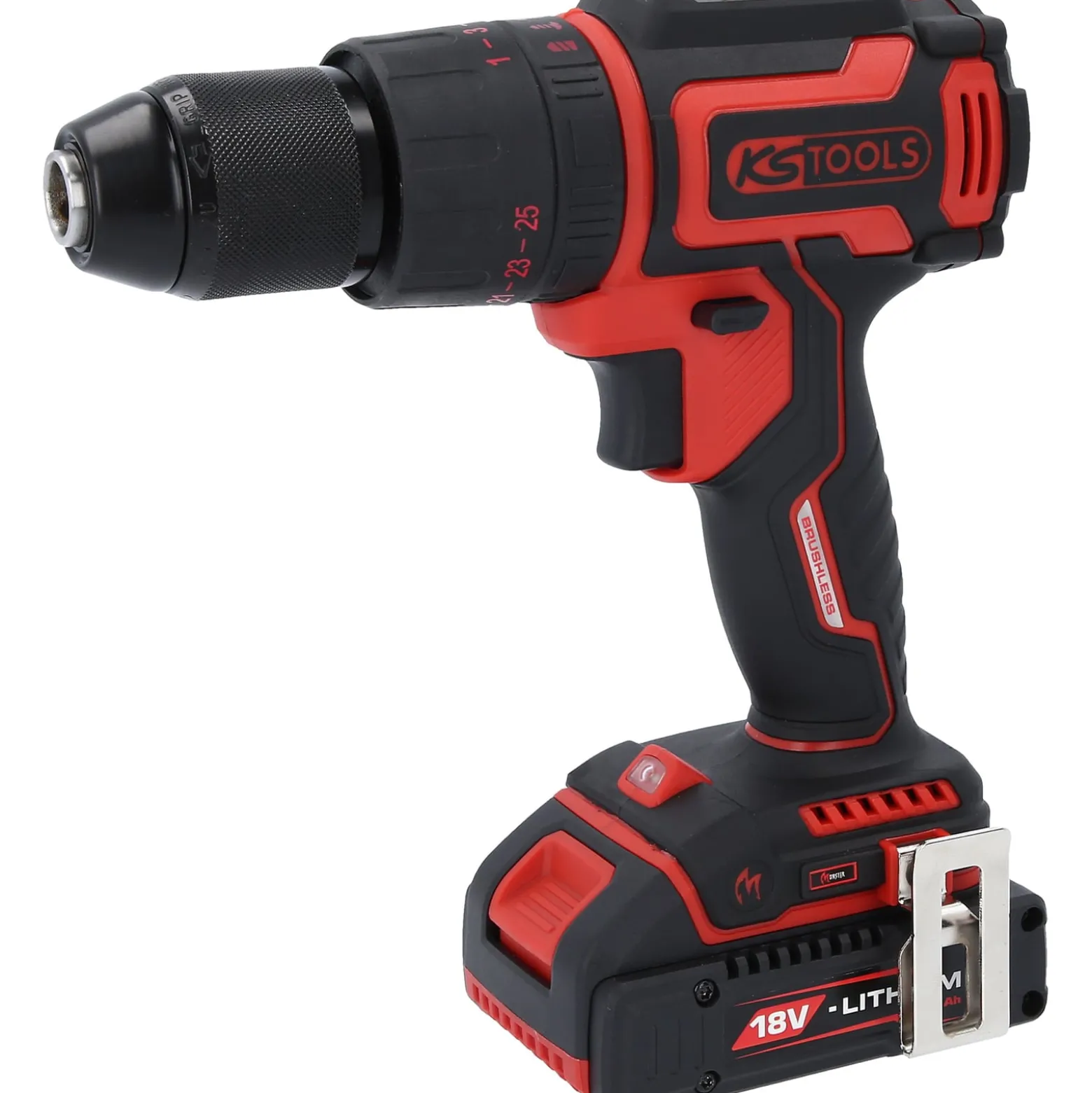 KS TOOLS eMONSTER Brushless-Akku-Schlag-Bohr-Schrauber-Satz 4tlg. - 515.6300