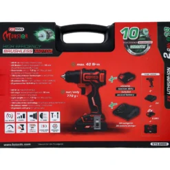 KS TOOLS eMONSTER Brushless-Akku-Schlag-Bohr-Schrauber-Satz 4tlg. - 515.6300