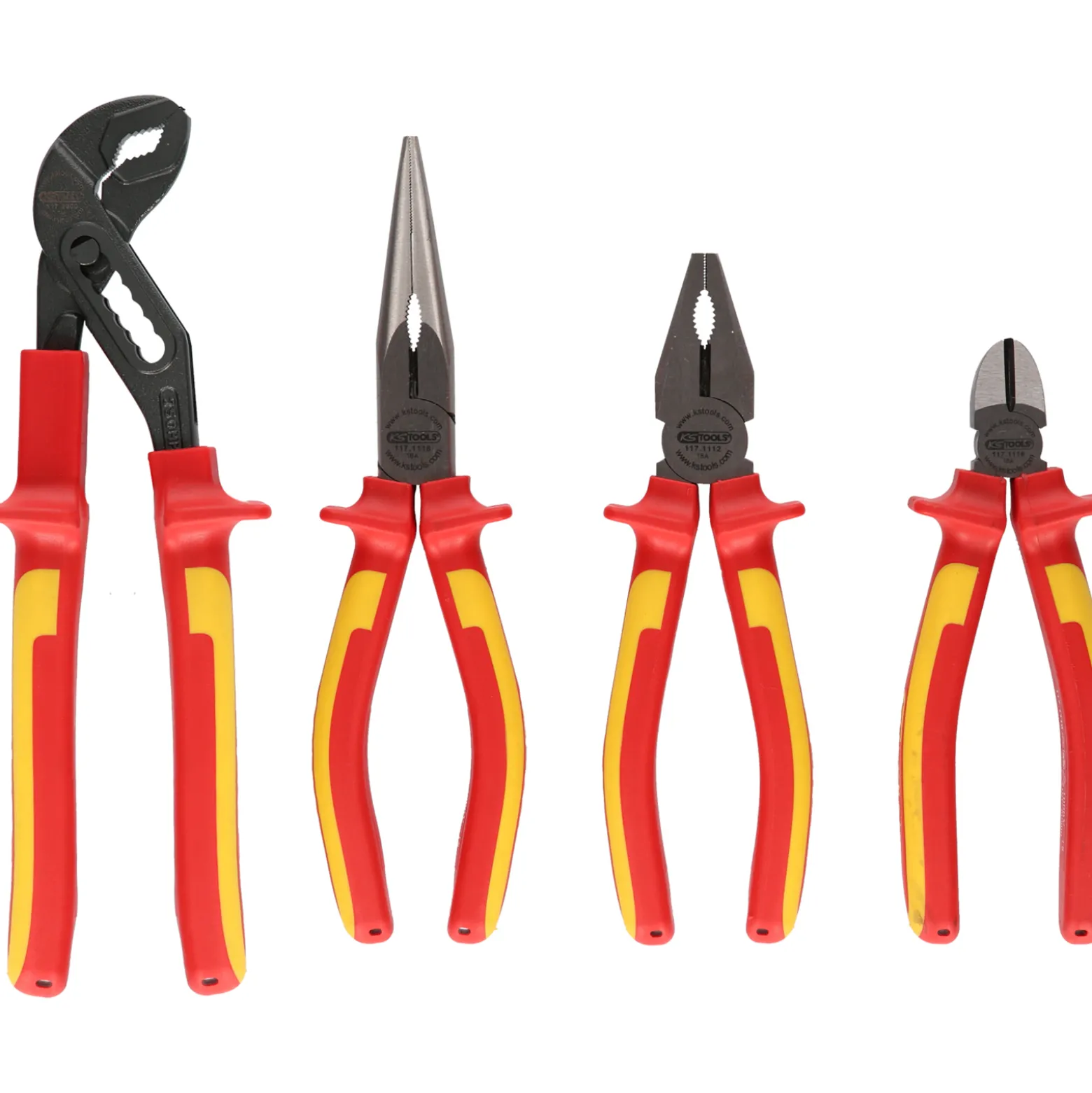 KS TOOLS ERGOTORQUE VDE Zangen-Satz 4tlg. Variante 1 - 117.1100