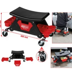 KS TOOLS Fahrbarer Hocker L 650 x H 350 mm - 500.8013