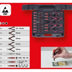 KS TOOLS Feinmechanik-Werkzeug-Satz 21tlg. - 500.7190