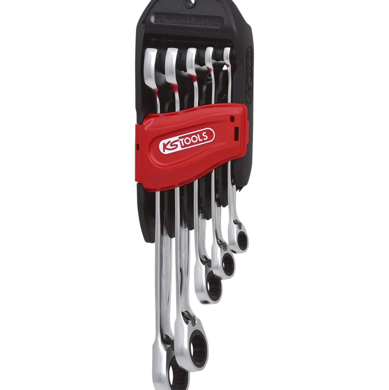 KS TOOLS GEARplus Ratschenringmaulschlüssel-Satz umschaltbar 5tlg. 8-19 mm - 503.4605