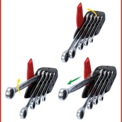 KS TOOLS GEARplus Ratschenringmaulschlüssel-Satz 5tlg. 8-19 mm - 503.4255