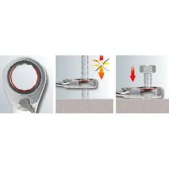 KS TOOLS GEARplus RINGSTOP-Ratschenringmaulschlüssel-Satz abgewinkelt 5tlg. - 503.4955