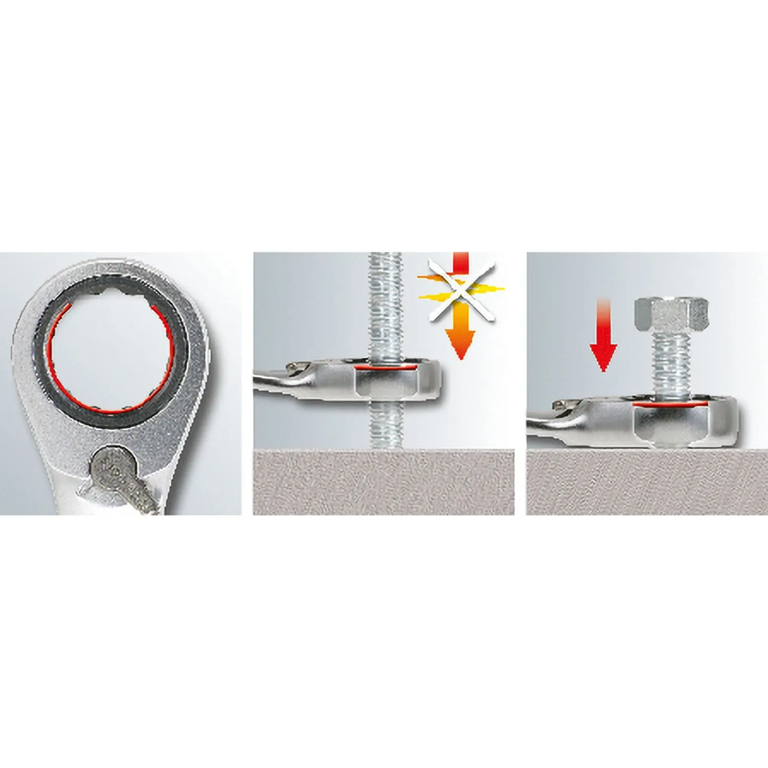 KS TOOLS GEARplus RINGSTOP-Ratschenringmaulschlüssel-Satz abgewinkelt 5tlg. - 503.4955