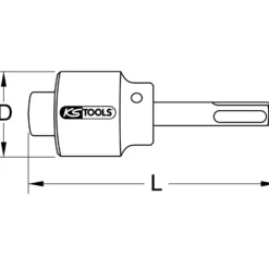 KS TOOLS 1/2" Hahnverlängerungsfräser SDS-Aufnahme - 116.2036