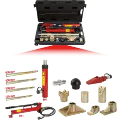 KS TOOLS Hydraulischer KFZ-Richtwerkzeugsatz 10t 17tlg. - 160.0175
