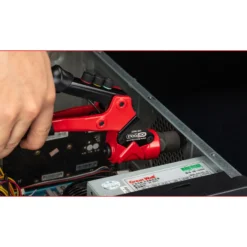KS TOOLS 3 in 1 Handnietzangen-Satz, drehbar, 12-tlg. - 150.9820