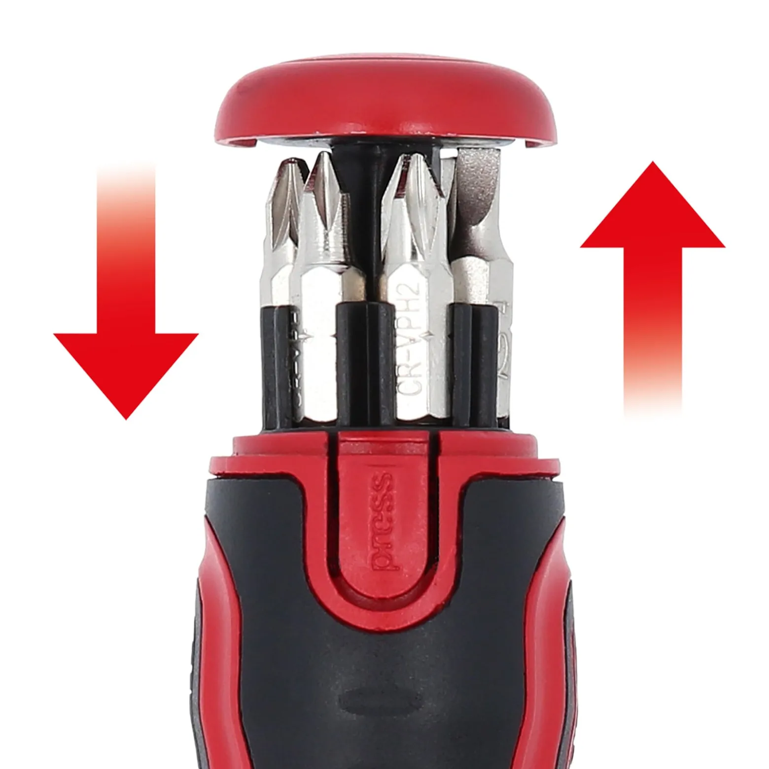 KS TOOLS 1/4" 6 in 1 Mini-Ratschen-Schraubendreher - 159.2025