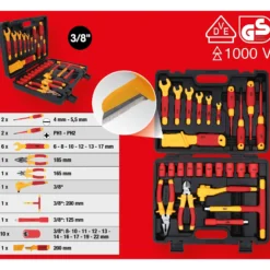 KS TOOLS Isolierter Werkzeug-Satz für Hybrid- und Elektrofahrzeuge, 26-tlg - 117.1895