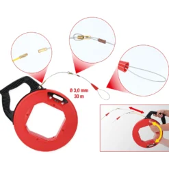 KS TOOLS Kabeleinziehhilfe 30 m - 115.1113