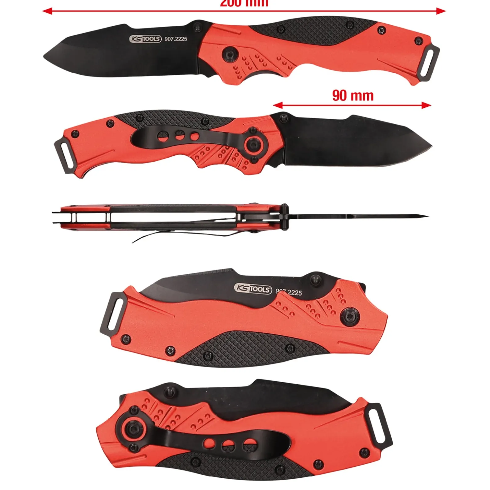 KS TOOLS Klappmesser mit Arretierung 34 mm - 907.2225