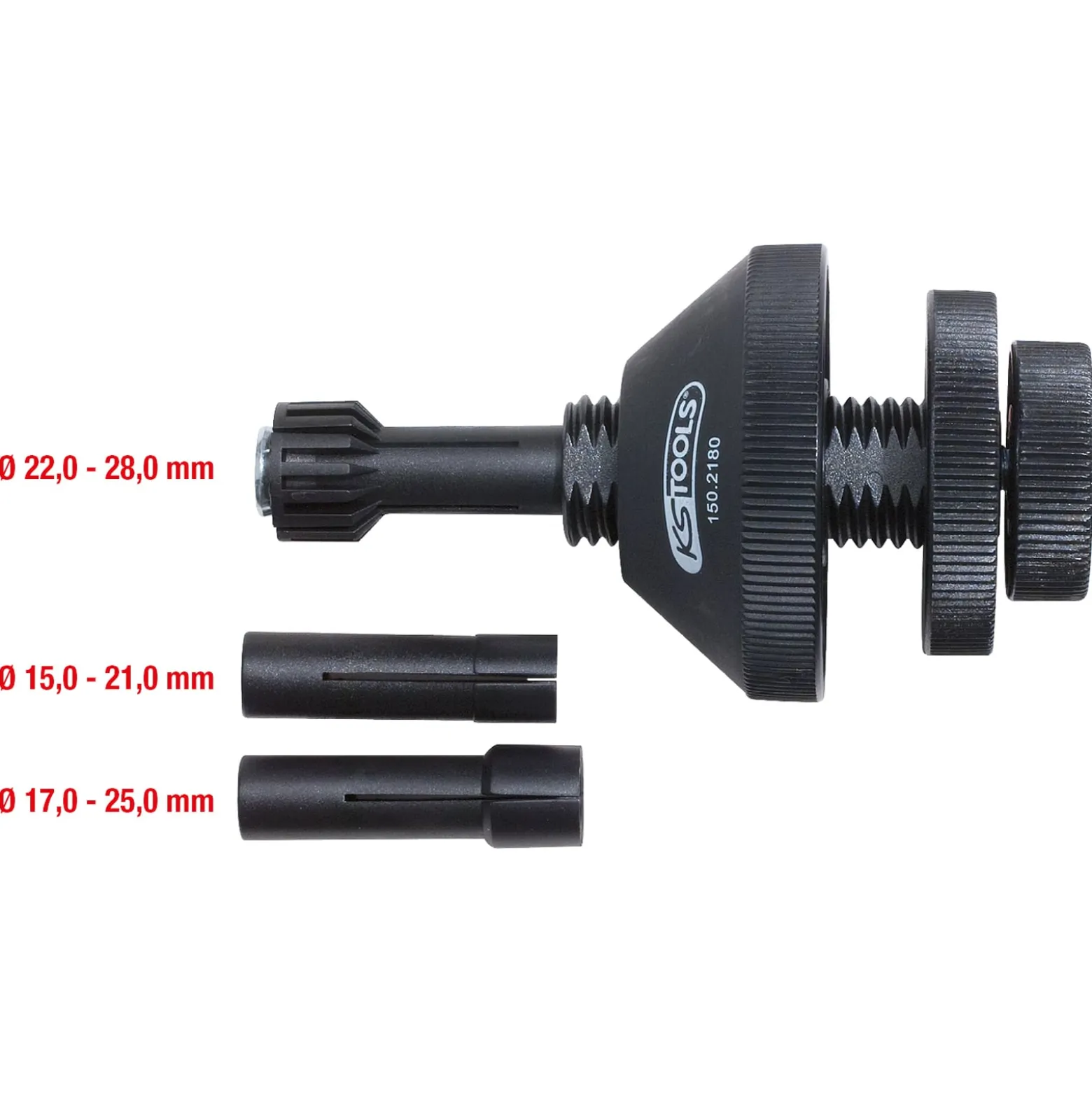 KS TOOLS Kupplungs-Zentrier-Werkzeug-Satz Ø 15 - 28 mm - 150.2180