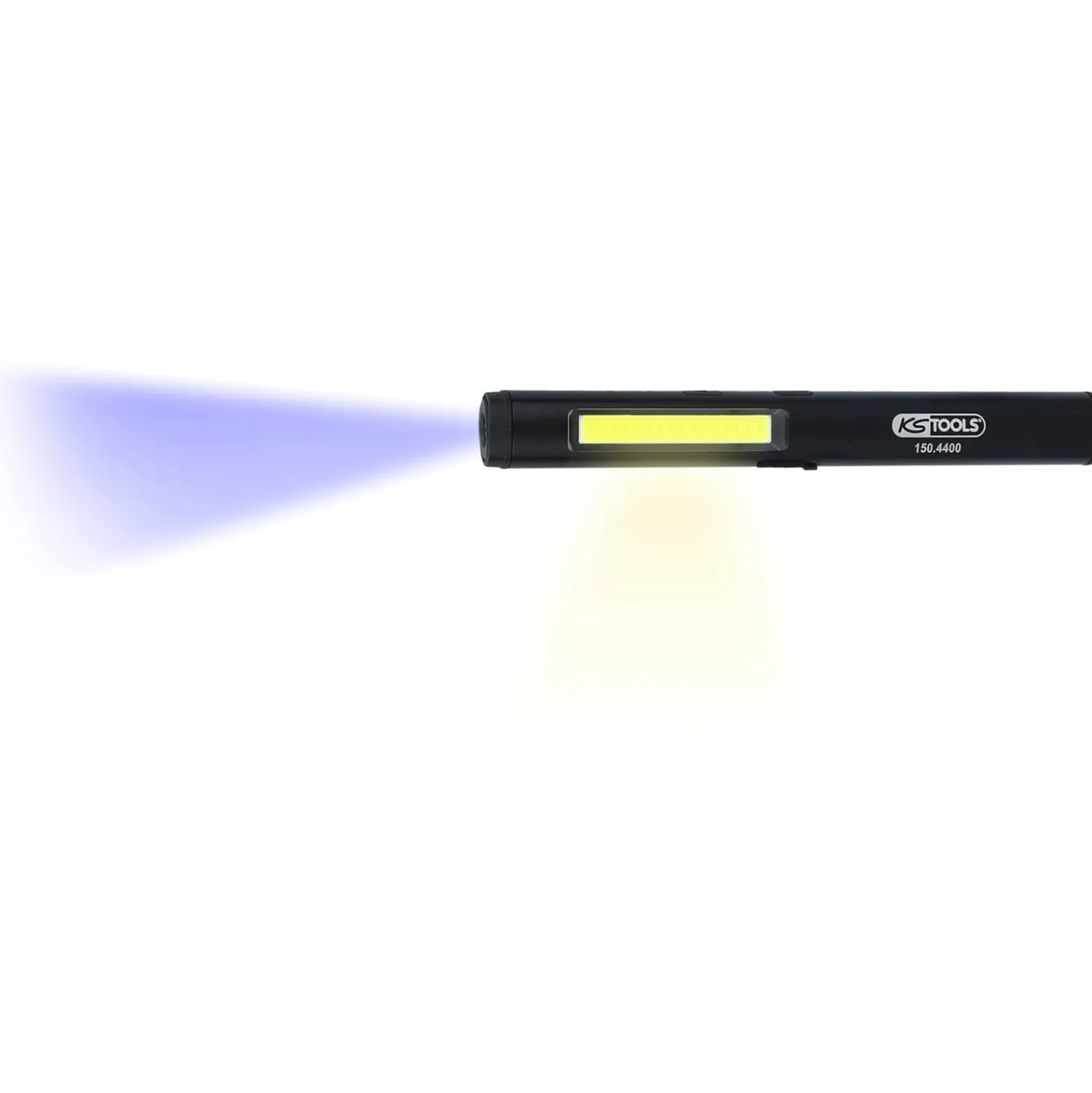 KS TOOLS LED COB Stripe Inspektionslampe 350 Lumen mit UV-Spot LED und Laserpointer - 150.4400