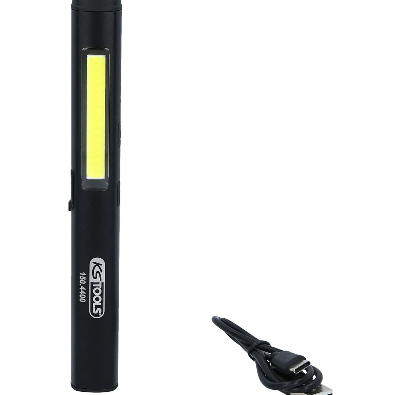 KS TOOLS LED COB Stripe Inspektionslampe 350 Lumen mit UV-Spot LED und Laserpointer - 150.4400