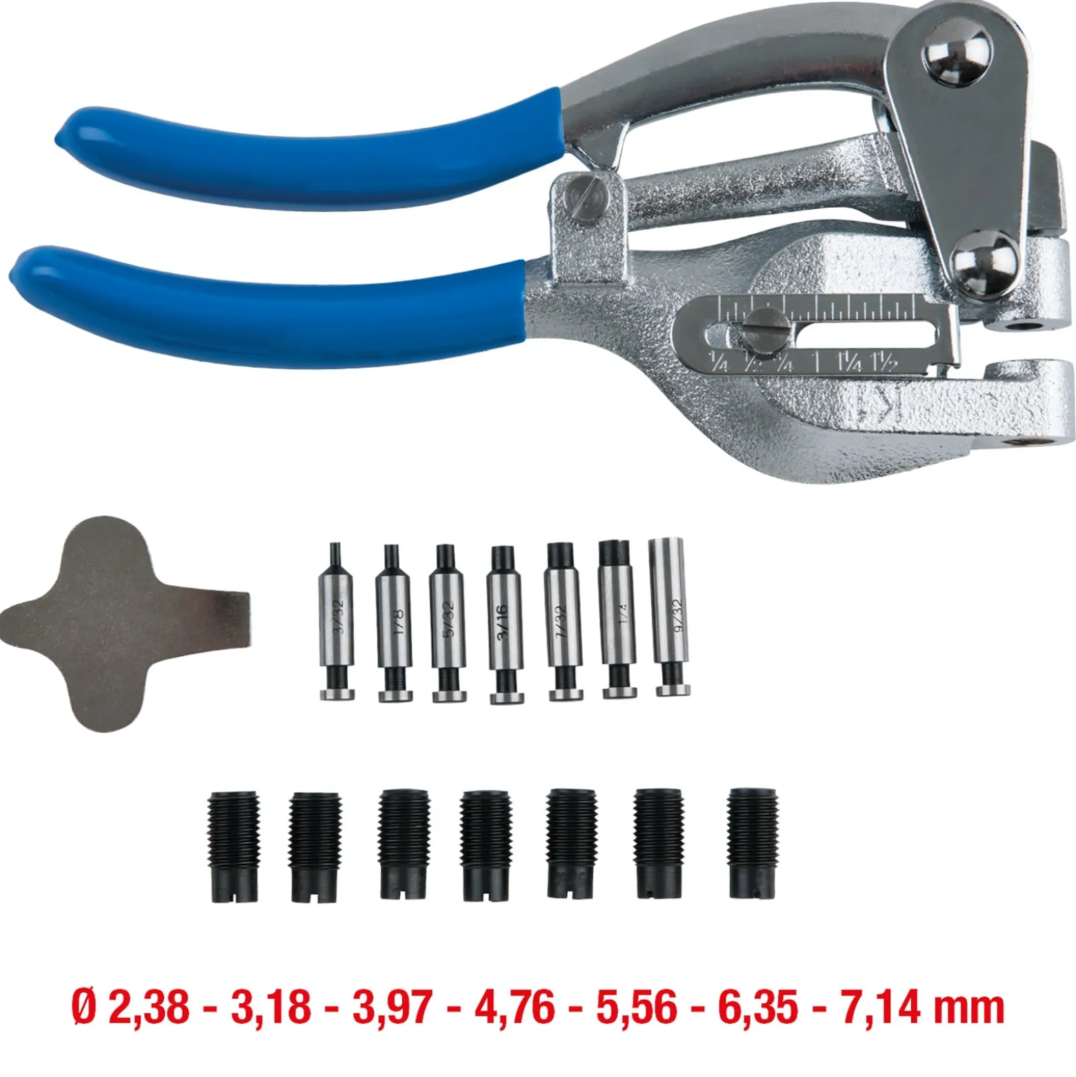 KS TOOLS Lochzangen-Satz 16tlg. - 118.0105