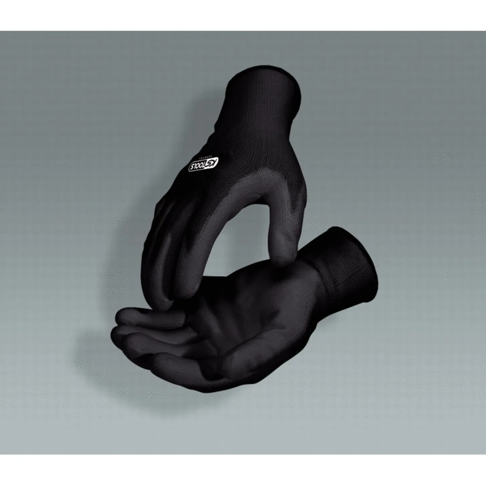 KS TOOLS Mikro-Feinstrickhandschuhe-schwarz 11 12 Paar - 310.0480