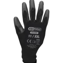 KS TOOLS Mikro-Feinstrickhandschuhe-schwarz 11 12 Paar - 310.0480