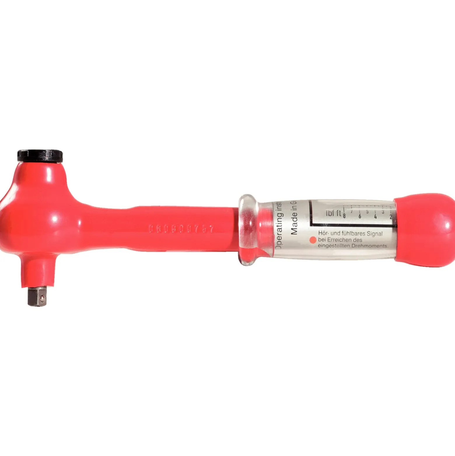 KS TOOLS 1/4" Mini Drehmomentschlüssel mit Schutzisolierung und Umschalt-Ratschenkopf 2 - 10 Nm - 117.1400