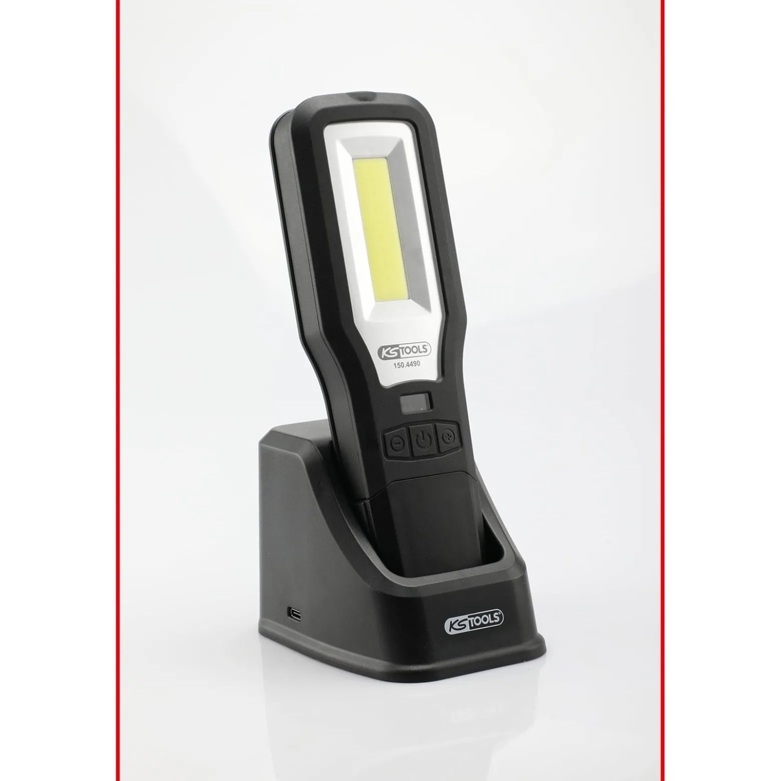 KS TOOLS Mobile Werkstatt-Handlampe knickbar 550 Lumen - 150.4490