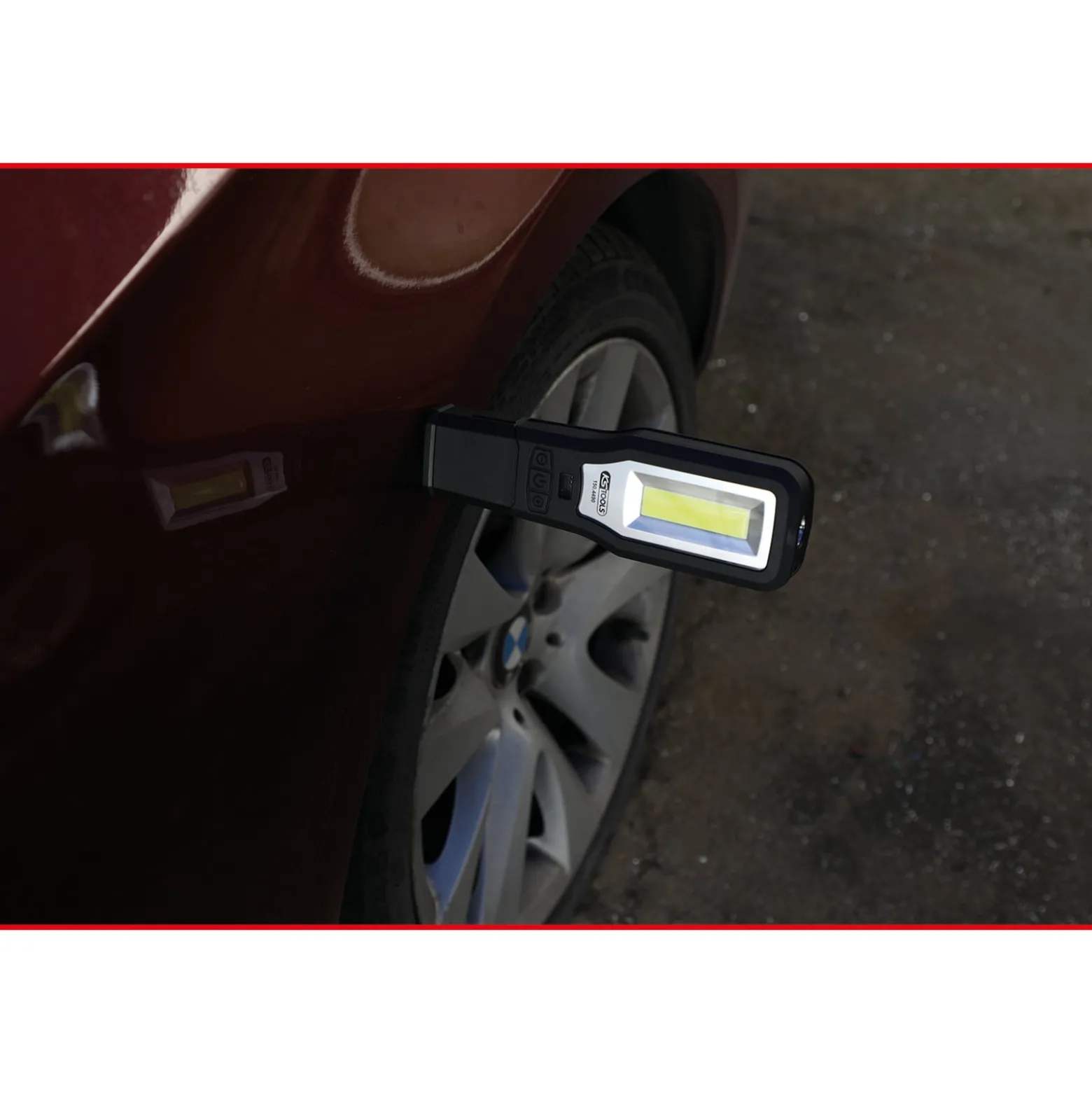 KS TOOLS Mobile Werkstatt-Handlampe knickbar 550 Lumen - 150.4490