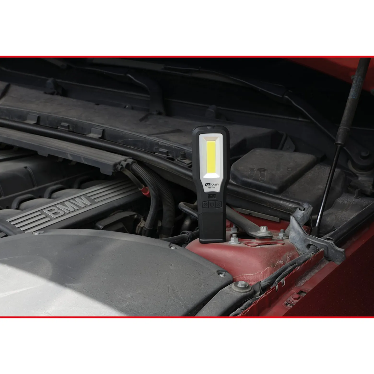 KS TOOLS Mobile Werkstatt-Handlampe knickbar 550 Lumen - 150.4490