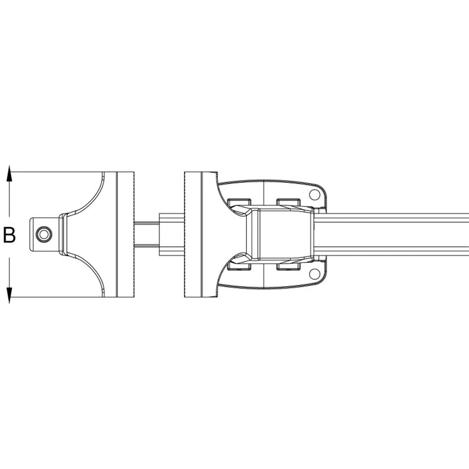 KS TOOLS Parallel-Schraubstock ohne Drehteller 125 mm - 914.0031
